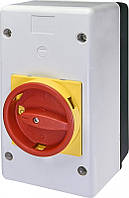 Корпус навесной с поворотной 167х92х129мм красно-желтой рукояткой для MPE 25 IP55 [4648034] MPEE55G-E ETI