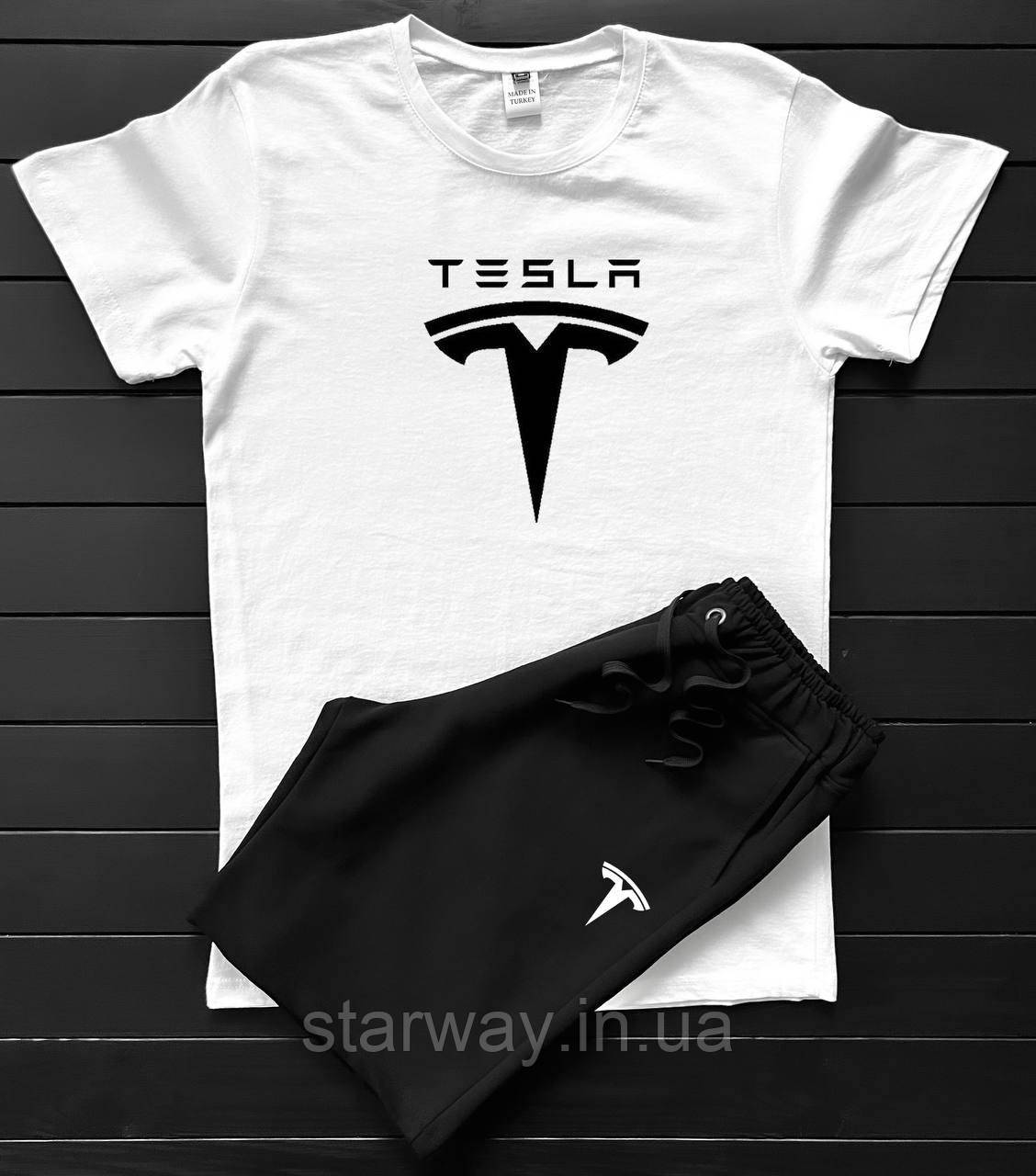 Спортивний літній костюм футболка та шорти tesla | різні кольори