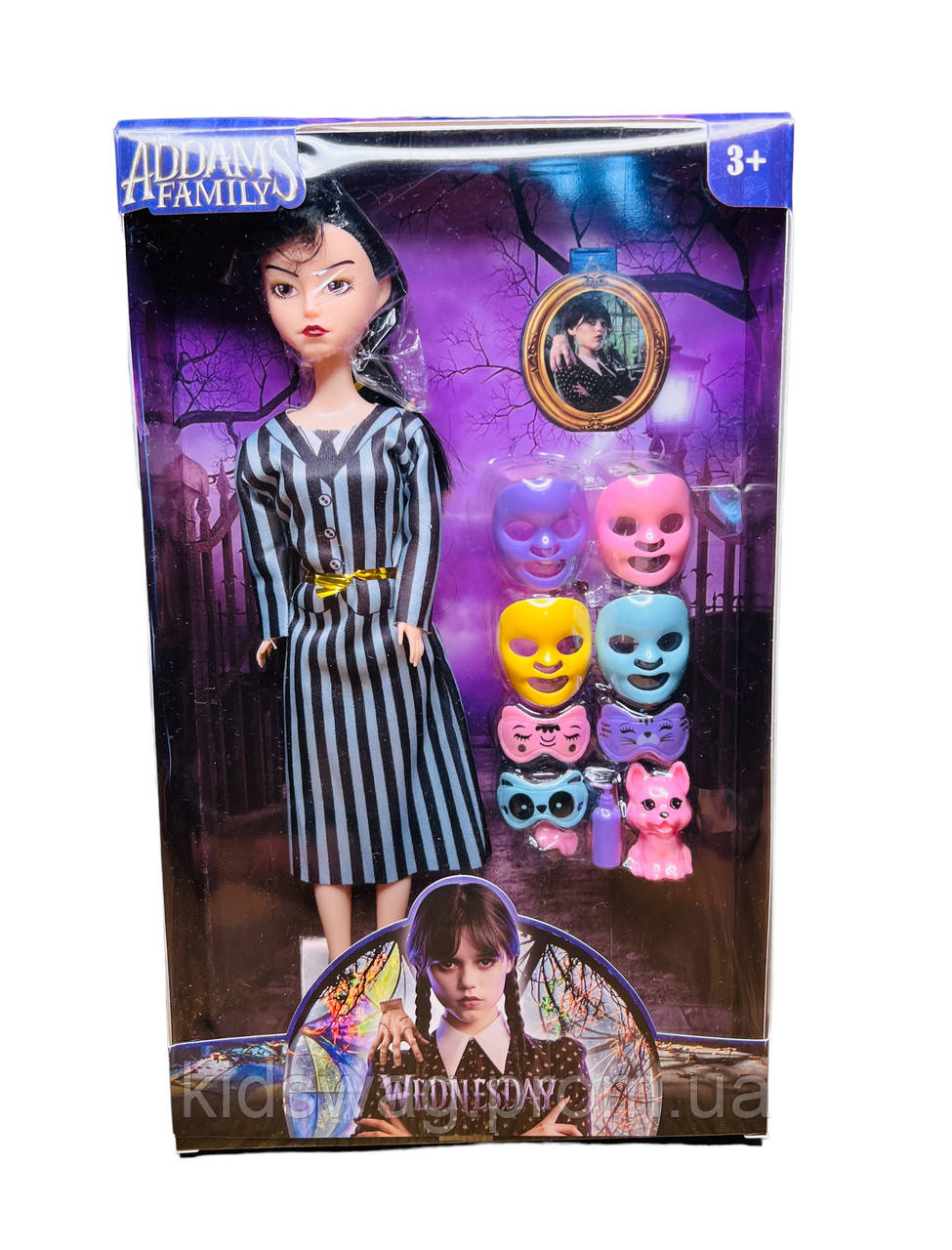 Купить Кукла Wednesday Addams 30 см, Венздей, Уэнсдей, Венсдей, цена ...
