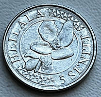 Монета Тонга 5 сеніті 2015 р.