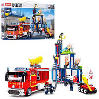 Конструктор Пожежні SLUBAN M38-B0967 "Учебний центр пожежників" 585 деталей + ПОДАРУНОК