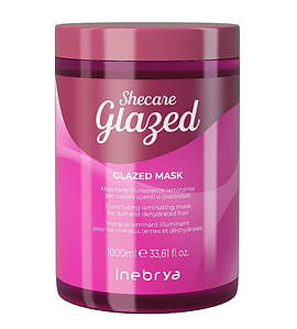 Маска для блиску волосся з ефектом глазурі Inebrya Shecare Glazed Mask 1000 мл.