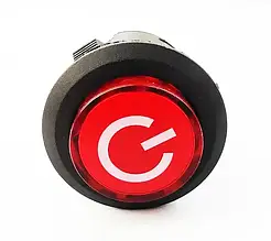 Кнопка включення (старт/стоп) дитячого електротранспорту 26мм