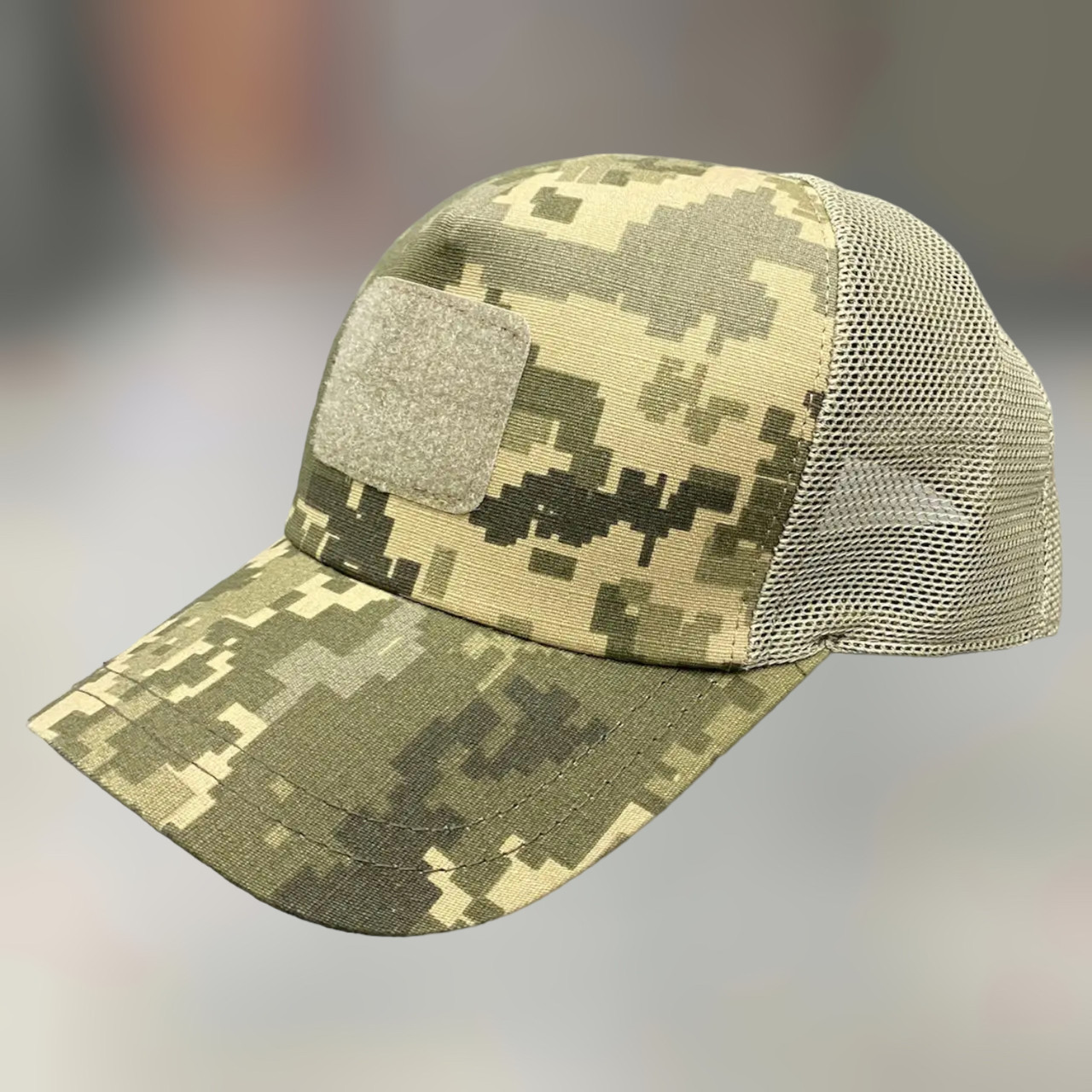 Кепка з сіткою, український піксель, тактична кепка для військового