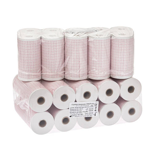 Бумага для ЭКГ (Лента диаграммная) 110x25 (ID#1928576176), цена: 60 ...