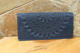 Шкіряний гаманець ручної роботи, якісний клатч-гаманець