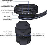 Rydohi Бездротові навушники Bluetooth над вухом, стереогарнітура Hi-Fi з глибокими басами, складні та легкі, фото 5