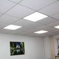 Світлодіодний офісний світильник BIOM ARM-600-65-6 65W 6500K 595x595x30 квадратна стельова панель