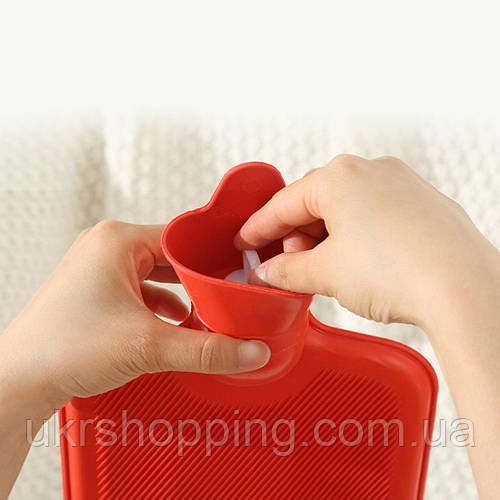 Купить Грелка резиновая Красная 1.5Л грелка для рук многоразовая ...
