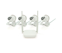 Комплект видеонаблюдения WIFI -PTZ Outdoor 009-4-2MP Pipo (4 уличных камеры, кабеля, блок питания,