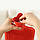 Грілка гумова Червона 1.5Л грілка для рук багаторазова, грілка-подушка водяна для обігріву, фото 4