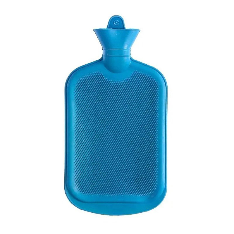 Грелка резиновая Синяя 1.5Л водяная грелка для шеи многоразовая, обогреватель для рук | грілка гумова (TO) - фото 3 - id-p1928586554
