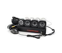 Комплект видеонаблюдения Outdoor 008-4-2MP Pipo (4 уличных камеры, кабеля, блок питания, видеорегистратор