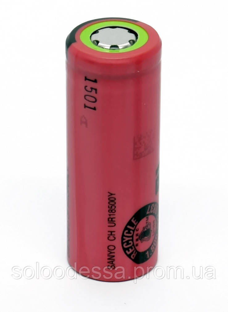 Купить Аккумулятор 18500 Li-Ion Sanyo UR18500Y depacked, 1300mAh, 2.6A,  4.2/3.7/2.75V, flat top, Red, цена 78 ₴ — Prom.ua (ID#1896096884)