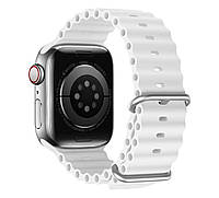 Ремешок силиконовый Primolux Ocean для часов Apple Watch 42 mm / 44 mm / 45 mm - White