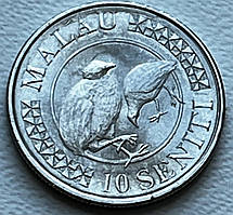 Монета Тонга 10 сеніті 2015 р.