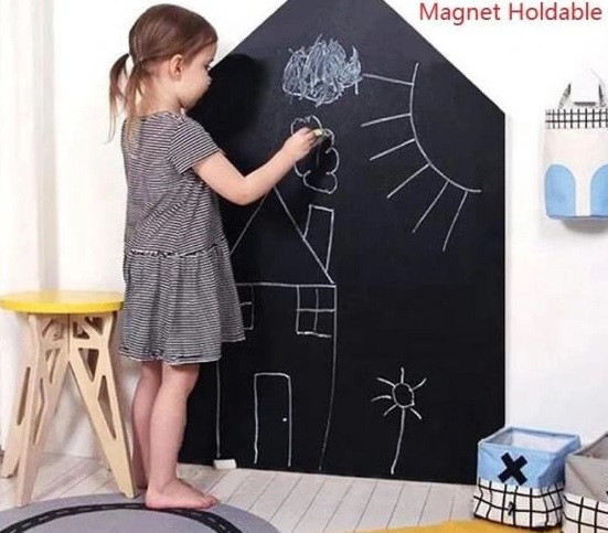 Самоклейна плівка для малювання крейдою Black Board Sticker 100 х 45 см Чорна, MC-1063