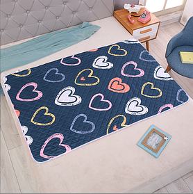 Багаторазова непромокаюча пелюшка стьобана 120*80 см. (90079)