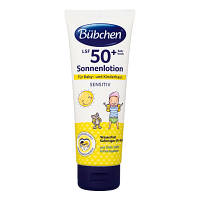 Детское молочко Bubchen Sensitive солнцезащитное с коэффициентом защиты SPF 50+ 100 мл (7613033696534)