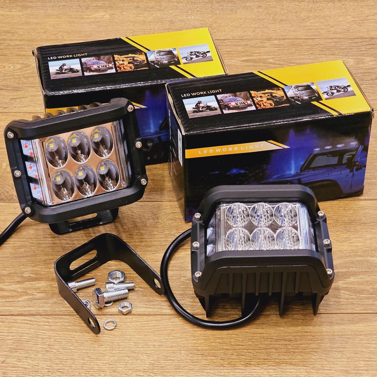 Фара LED 60W ЧОРВОНЕ СИНЕ