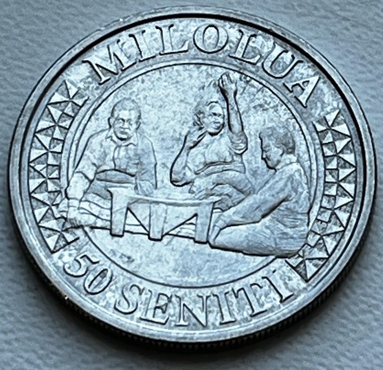 Монета Тонга 50 сеніті 2015 р.