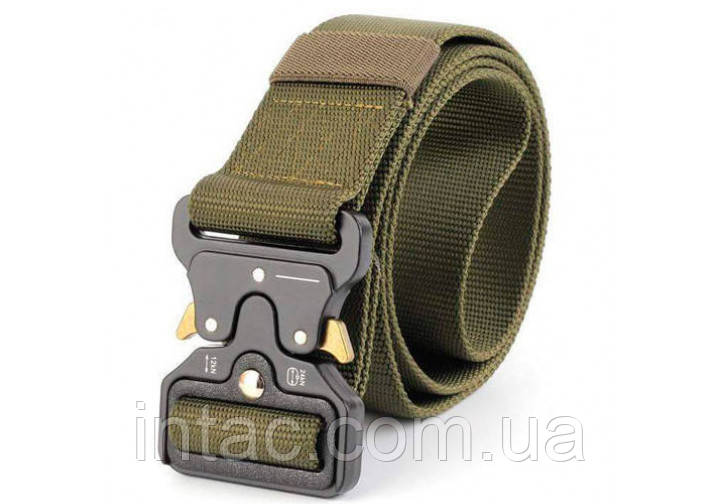 Ремінь тактичний військовий Assault Belt з пряжкою Кобра Олива