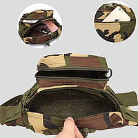 Сумка-бананка тактическая на пояс AOKALI Outdoor A29 Camouflage Green