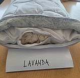 Престижна, високоякісна натуральна, бавовняна подушка з квітами лаванди — Lavanda Soft — Словіння, фото 2