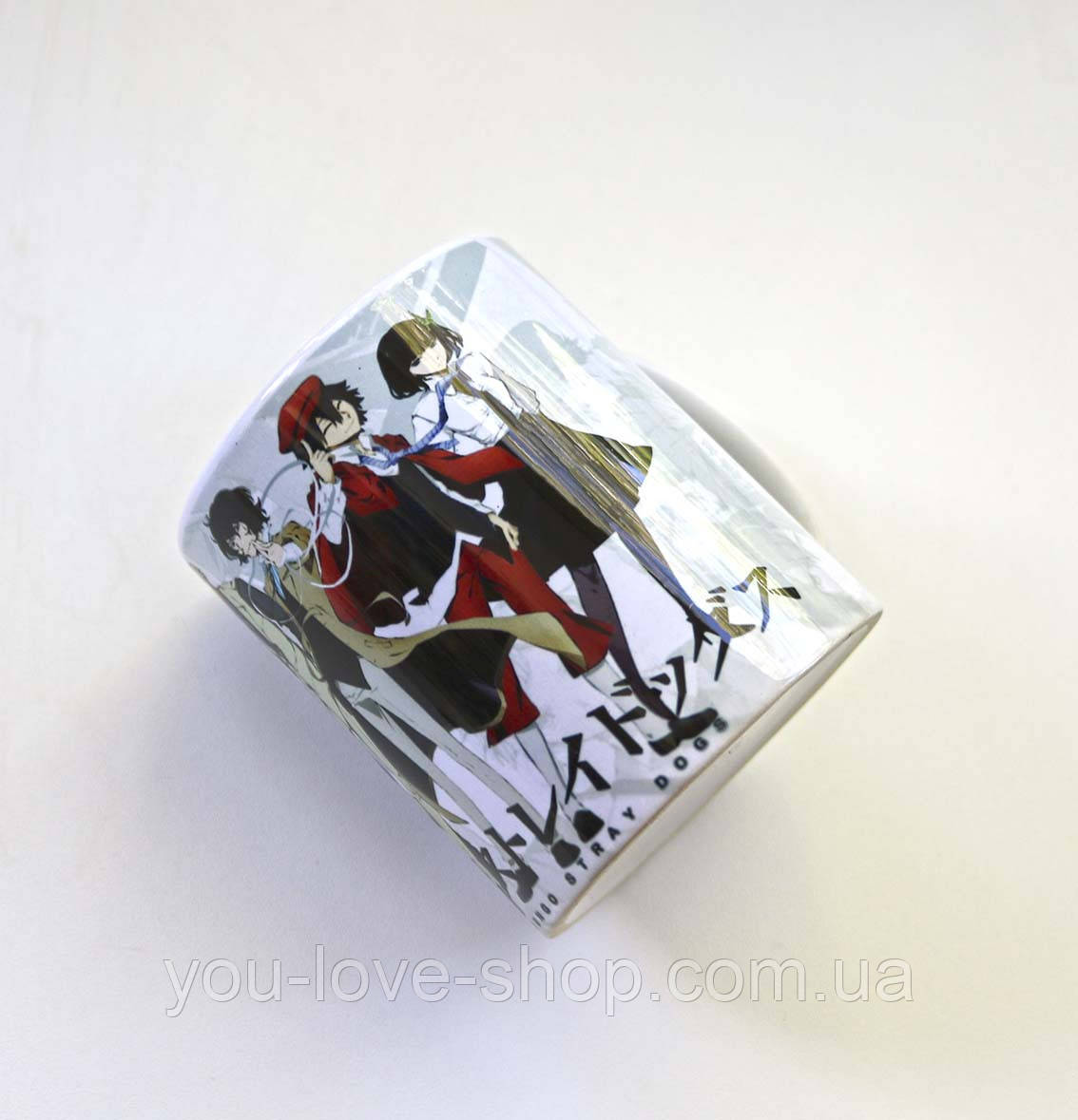 Чашка Bungo Stray Dogs "Персонажі" гуртка Проза бродячих псів