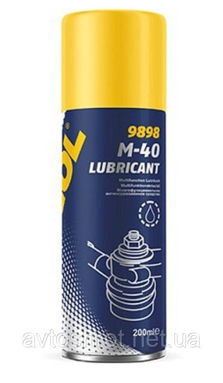 Змазка універсальна MANNOL M-40 Lubricant 9898 (ВД-40 - WD-40) 200ml в-воНімеччина (Змазка WD-40 MANNOL 0,2)