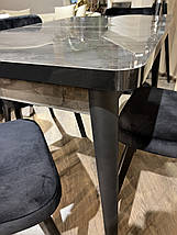 Комплект стіл обідній сірий + 4 стільці, Верон, фото 2