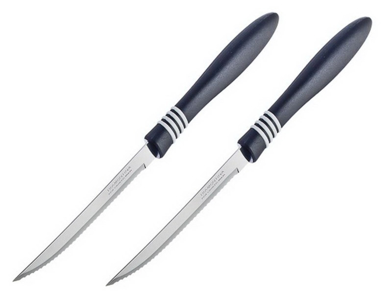 Набір ножів для стейка Tramontina Cor&Cor 23450/205, 2 шт, нержавіюча сталь, гострі, 12.7 см