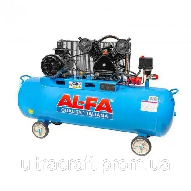 Компрессор AL-FA ALC180-2 (180 литров)+подарок шланг для компрессора 15 метров.made in Italy - фото 2 - id-p1928727148