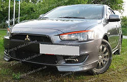 Вії Мітсубісі Лансер 10 (накладки на передні фари Mitsubishi Lancer X)