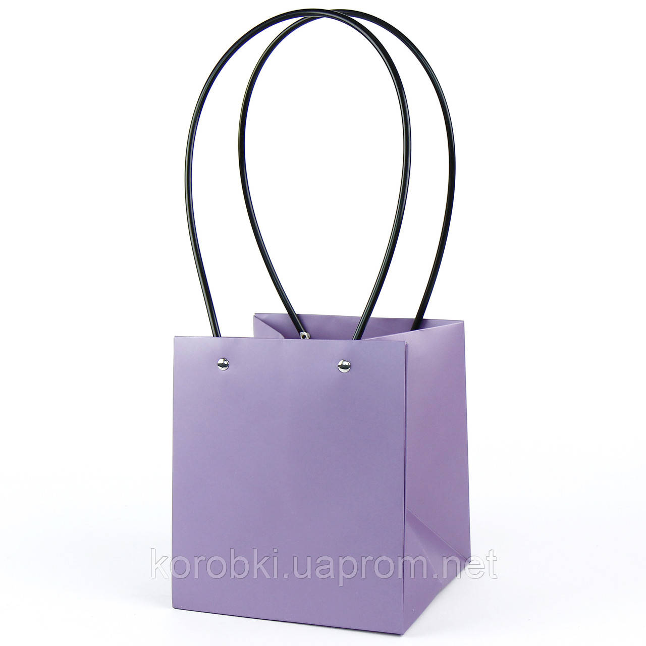 Плайм пакет картонный с пластиковой ручкой РАЗМЕР L (18*16*15cm, высота ...