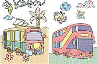 Великі водні розмальовки "Пасажирський транспорт" (укр) [tsi139569-TSI], фото 2