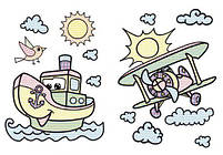 Великі водні розмальовки "Транспорт" (укр) [tsi139574-TSI], фото 2