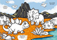 Книга "Перша кольорова розфарбування із завданнями. Динозаврики" [tsi165732-TSI], фото 2