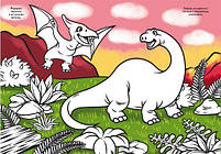 Книга "Перша кольорова розфарбування із завданнями. Динозаврики" [tsi165732-TSI], фото 3