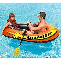 Intex Лодка надувная полутораместная Intex EXPLORER (весла, насос)