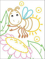 Розмальовки з кольоровим контуром "Метелик" [tsi167575-TSI], фото 3