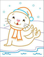 Розмальовки з кольоровим контуром "Пінгвін" [tsi167576-TSI], фото 2