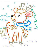 Розмальовки з кольоровим контуром "Пінгвін" [tsi167576-TSI], фото 3