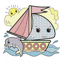 Розмальовка "Водні розмальовки. Кораблики" (укр) [tsi177953-TSI], фото 3