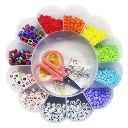 Бісер  бісер, намистини, гумка, короб [tsi213814-TSI], фото 1