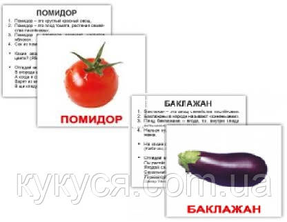 Карточки по Доману для развития малыша Карточки Домана Овощи с фактами
