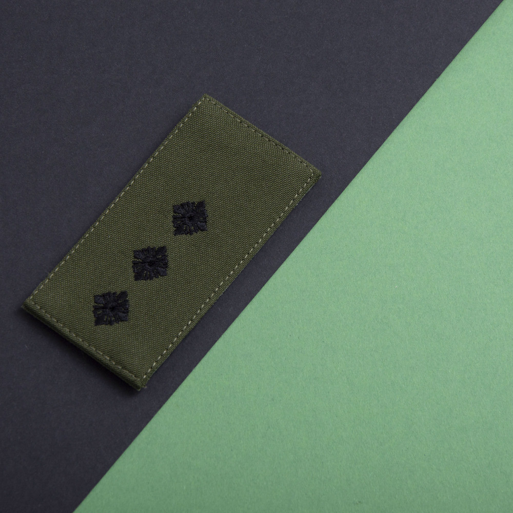 Шеврон нашивка на липучке погон звание ВСУ Старший лейтенант 5х10 см ...