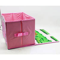 Кошик для іграшок з килимком рожевий [tsi198997-TSI], фото 2