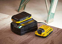 Зарядний пристрій і 2 акумулятори 18 В STANLEY FATMAX SFMCB12D2, фото 6