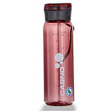 Пляшка для води CASNO 600 мл KXN-1211 Червона з соломинкою, фото 2